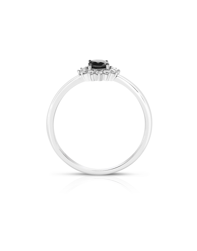 inel de logodna Vida din aur 18 kt halo cu diamant negru 71533Q-LD8WN