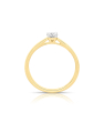 inel de logodna aur 14 kt solitaire cu diamante EU06575RR0019-Y
