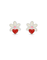 cercei Maribelle argint 925 stud floare si inima AF141-RH-WR