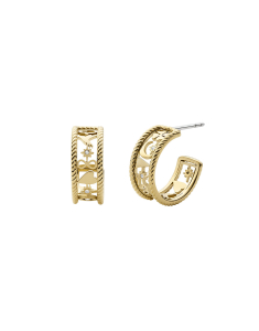 Fossil Sutton Golden Icons Hoop 
