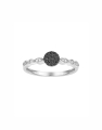 inel de logodna aur 14 kt bouquet cu diamante negre Q18543NDB