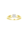 inel de logodna aur 14 kt bouquet cu diamante Q19241