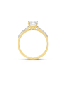 inel de logodna aur 14 kt solitaire pave si cubic zirconia RR1961-03