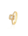 inel de logodna aur 14 kt baguette pave cu diamante RG100693-214-Y