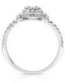 inel de logodna Luna aur 14 kt bouquet pave cu diamante GO50830R-WD4WZ