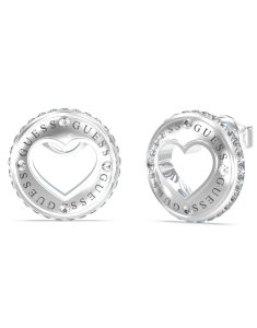 Guess Rolling Heart stud si cristale 