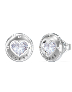 Guess Rolling Heart stud si cristale 
