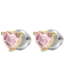 cercei Fossil stud inima si cubic zirconia roz JOF00999710