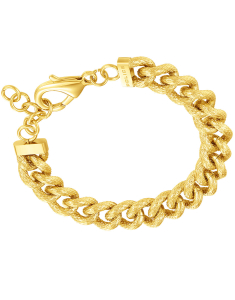 Police Textured gold chain 
