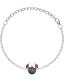 bratara Disney Minnie Mouse argint si cristale multicolore BS00026SRML-55-C