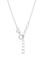 colier argint 925 cu perla si cubic zirconia YE9216-CH-W