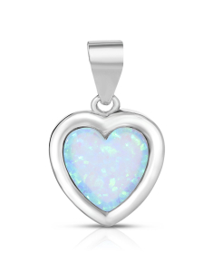 argint 925 inima cu opal 