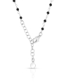 colier argint 925 inimi cu perle si cristale negre BB235131-RH-WBK