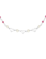bratara argint 925 inimi cu perle si cristale roz BB235118-RH-WF