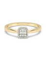 inel de logodna aur 14 kt baguette cu diamante EU06452RF0006-Y