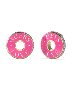 Guess Love Guess stud cu email si cristale 