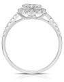 inel de logodna aur 18 kt bouquet pave cu diamante SR1654-W
