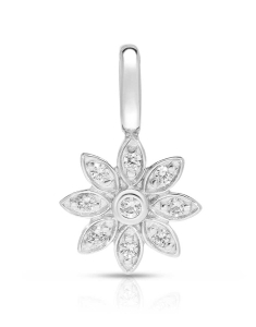 argint 925 floare si cubic zirconia 