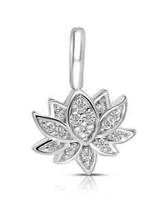 argint 925 fleur de lis si cubic zirconia 