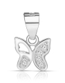 pandantiv argint 925 fluture si cubic zirconia YE8202-PD-W