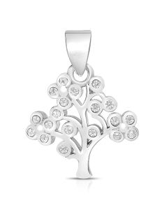 argint 925 copacul vietii si cubic zirconia 
