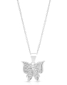 colier argint 925 fluture si cubic zirconia GS8591-CH-W