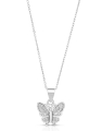 colier argint 925 fluture si cubic zirconia TS0023-CH-W