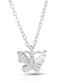 colier argint 925 fluture si cubic zirconia GN9979-CH-W
