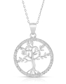 colier argint 925 copacul vietii si cubic zirconia GS9865-CH-W