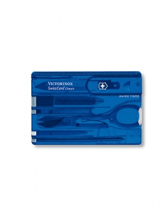 Victorinox Swiss Army Knvies Swiss Card Classic Sapphire Translucent 0.7122.T2