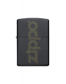 Bricheta Zippo Black Matte Logo 49598